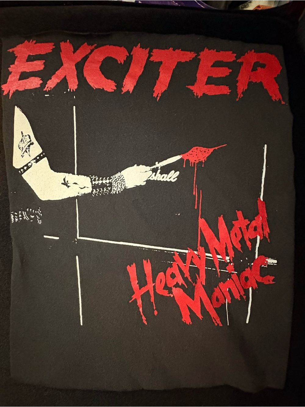 Heavy Metal Maniac Graphic T-Shirt - Black